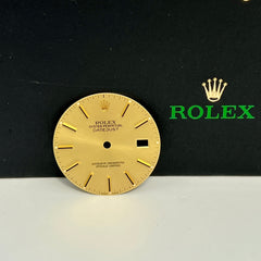 Rolex Datejust Mens 36mm Champagne Jubilee Oyster Gold Stick Dial 16013 16233