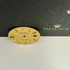 Rolex Datejust Mens 36mm Champagne Jubilee Oyster Gold Stick Dial 16013 16233