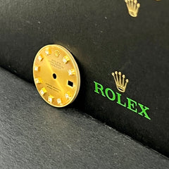 Rolex Datejust Ladies 26mm FACTORY DIAMOND Gold Dial Oyster Jubilee 69173