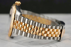 Rolex 41mm Datejust 18K Two-Tone Champagne Diamond Dial Mens Watch 126333