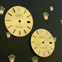 Rolex Datejust Mens 36mm Gold Champagne Jubilee Oyster Stick Dial 16013 16233