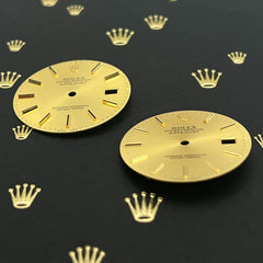 Rolex Datejust Mens 36mm Gold Champagne Jubilee Oyster Stick Dial 16013 16233