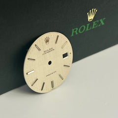 Rolex 34mm Men's Oysterdate Precision Silver Linen Dial Stick Jubilee Ref: 6694