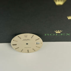 Rolex 34mm Men's Oysterdate Precision Silver Linen Dial Stick Jubilee Ref: 6694