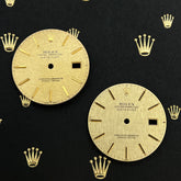 Rolex Datejust 36mm Linen Dial Gold Stick Mens Jubilee Oyster 16013 16233