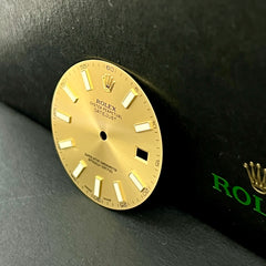 Rolex DateJust II Men's Yellow Gold 41mm Gold Stick Dial Oyster Ref: 116333