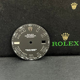 Rolex DateJust II 41mm Men’s Roman Numeral Matte Black Dial 116334 116300