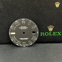 Rolex DateJust II 41mm Men’s Roman Numeral Matte Black Dial 116334 116300