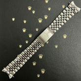 Rolex Datejust 20mm Men's Jubilee Bracelet Steel Crown Band Ref 1601 "55" Ends