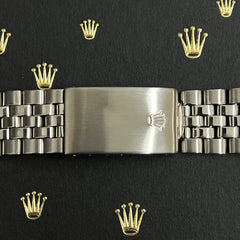 Rolex Datejust 20mm Men's Jubilee Bracelet Steel Crown Band Ref 1601 "55" Ends