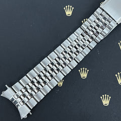 Rolex Datejust 1969 20mm Men's Jubilee Bracelet Steel Crown Band Ref 1601