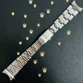 Rolex 1969 Date Men's Oyster Rivet 7205 19mm Steel Band "57" Ends Ref: 6694