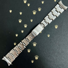 Rolex 1969 Date Men's Oyster Rivet 7205 19mm Steel Band "57" Ends Ref: 6694