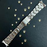 Rolex Date Mens Oyster Bracelet 78350 19mm Steel Band "557 B" Ends Ref: 15000