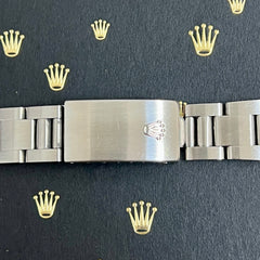 Rolex Date Mens Oyster Bracelet 78350 19mm Steel Band "557 B" Ends Ref: 15000