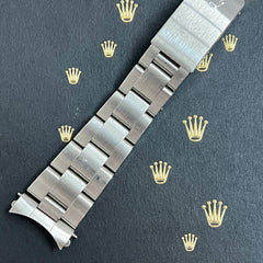 Rolex Date Mens Oyster Bracelet 78350 19mm Steel Band "557" Ends Ref: 15000