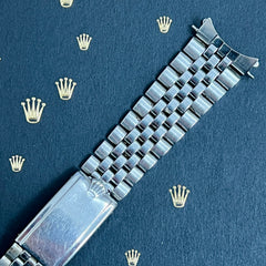 Rolex Datejust 1963 20mm Jubilee Bracelet Steel Crown Ref 1601 "55" end links