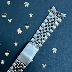 Rolex Datejust 1965 20mm Men's Jubilee Bracelet Steel Crown Band Ref 1601