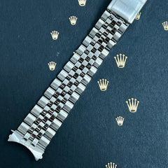 Rolex Datejust 1965 20mm Men's Jubilee Bracelet Steel Crown Band Ref 1601