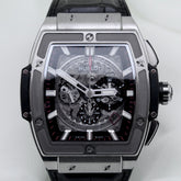Hublot Spirit of Big Bang 45mm Titanium Gray Skeleton Dial 601.NX.0173.LR