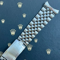 Rolex Datejust 1965 20mm Men's Jubilee Bracelet Steel Crown Band Ref 1601