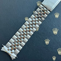 Rolex Datejust 1965 20mm Men's Jubilee Bracelet Steel Crown Band Ref 1601