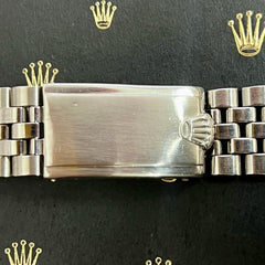 Rolex Datejust 1965 20mm Men's Jubilee Bracelet Steel Crown Band Ref 1601