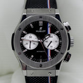 Hublot Classic Fusion 45mm Titanium Fixed Ceramic Bezel Black Dial Rubber Band