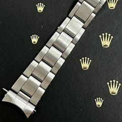 Rolex Date Midsize Oyster 17mm Stainless Steel Band Bracelet 7835 "351" Ends