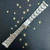 Rolex Date Air King Mens Oyster Bracelet 7835 19mm Steel Band "357" Ends