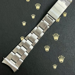 Rolex Date Air King Mens Oyster Bracelet 7835 19mm Steel Band "357" Ends