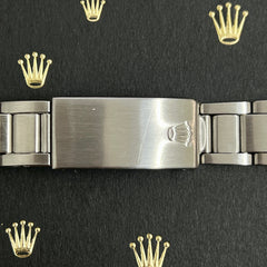 Rolex Date Air King Mens Oyster Bracelet 7835 19mm Steel Band "357" Ends