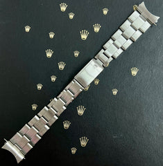 Rolex Vintage 1971 Mens Oyster Rivet 7205 19mm Steel Band 60 Ends Ref:1500 6694