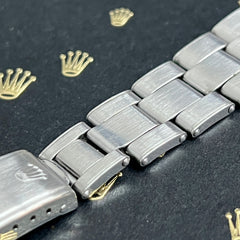 Rolex Vintage 1971 Mens Oyster Rivet 7205 19mm Steel Band 60 Ends Ref:1500 6694