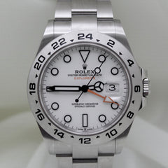 Rolex Explorer II 42mm Steel White Dial Fixed Bezel Oyster Band 226570
