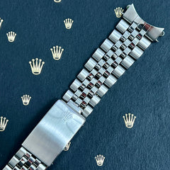 Rolex Datejust 1979 20mm Men's Jubilee Bracelet Steel Band "55" Ends Ref 1601