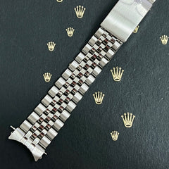 Rolex Datejust 1979 20mm Men's Jubilee Bracelet Steel Band "55" Ends Ref 1601