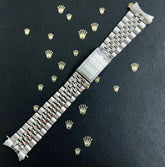 Rolex Datejust 1965 20mm Jubilee Bracelet Steel Crown Ref 1601 "55" end links