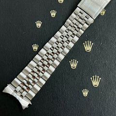 Rolex Datejust 1966 20mm Men's Jubilee Bracelet Steel Crown Band Ref 1601