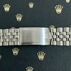 Rolex Datejust 1966 20mm Men's Jubilee Bracelet Steel Crown Band Ref 1601