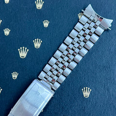 Rolex Datejust 20mm Men's Jubilee Bracelet Steel 1971 Band 6251H End"55"Ref 1601
