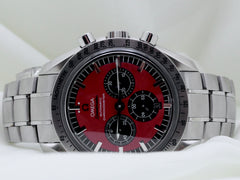 Omega Speedmaster 42mm Stainless Steel Red Dial Fixed Tachymeter Bezel 3506.61