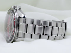 Omega Speedmaster 42mm Stainless Steel Red Dial Fixed Tachymeter Bezel 3506.61
