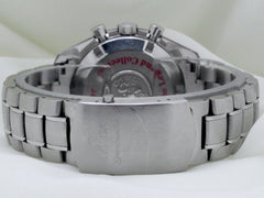 Omega Speedmaster 42mm Stainless Steel Red Dial Fixed Tachymeter Bezel 3506.61