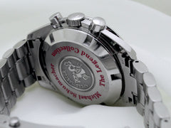 Omega Speedmaster 42mm Stainless Steel Red Dial Fixed Tachymeter Bezel 3506.61
