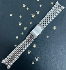Rolex Datejust 1965 20mm Jubilee Bracelet Steel Crown Ref 1601 "55" end links