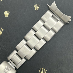 Rolex Date Men's Oyster 7205 Bracelet 19mm Stainless Steel Band "60" Ends,6694