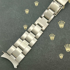 Rolex Date Men's Oyster 7205 Bracelet 19mm Stainless Steel Band "60" Ends,6694