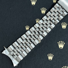 Rolex Datejust 1972 20mm Men's Jubilee Steel Bracelet Band Ref 1601 "55" Ends