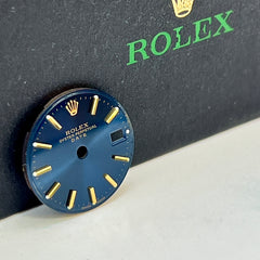Rolex Ladies Datejust 26mm Blue Dial Yellow Gold Stick Markers 69173
